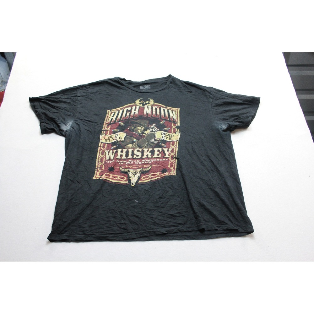 Blizzard Overwatch T-Shirt Men Double Extra Large Black Good High Noon Whiskey